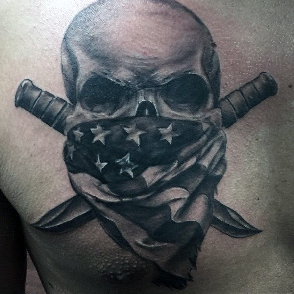 Cool American Flag Tattoos For Men