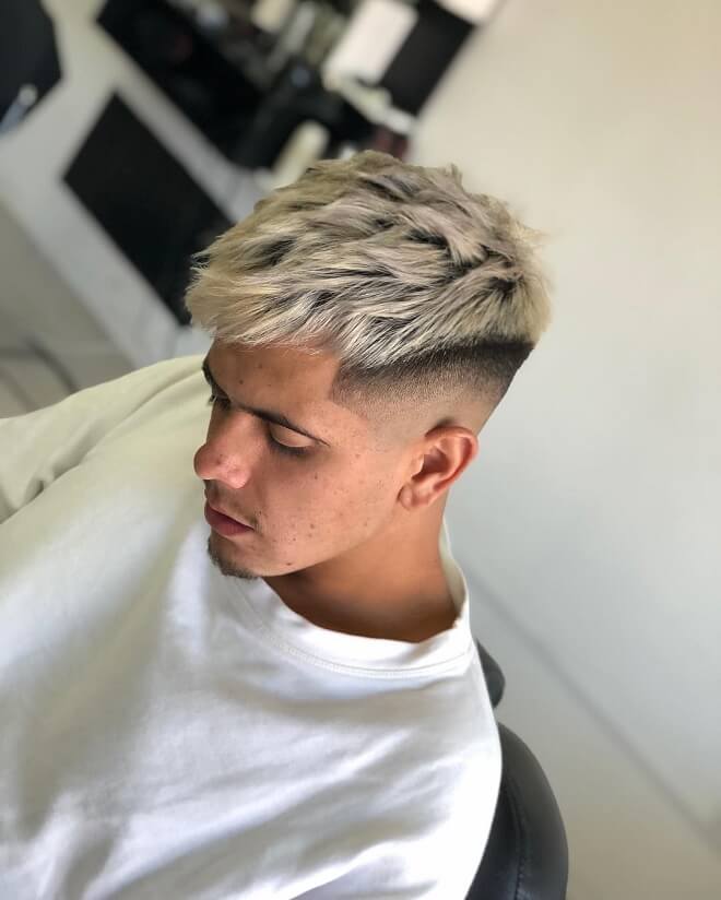 The Blonde Textured French Crop Haircut