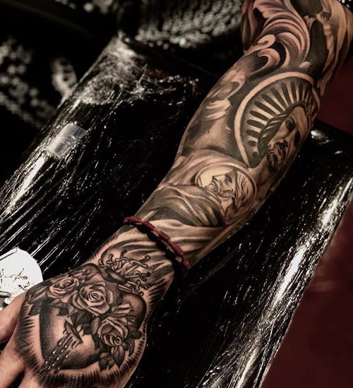 100+ Best Sleeve Tattoos For Men Coolest Sleeve Tattoos For Guys In 2020 Awesome Christian God Tattoo Ideas For Guys