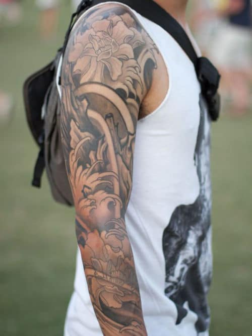 100+ Best Sleeve Tattoos For Men Coolest Sleeve Tattoos For Guys In 2020 Sleeve Tattoos For Men Flowers