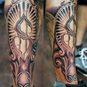 100+ Cool Money Tattoos For Men Dollar Sign Sleeve Tattoo