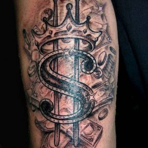 100+ Cool Money Tattoos For Men Dollar Sign Tattoo