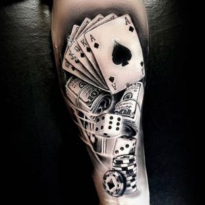 100+ Cool Money Tattoos For Men Gambling Money Tattoos