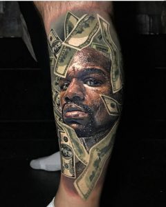 100+ Cool Money Tattoos For Men Money Falling Tattoo Designs