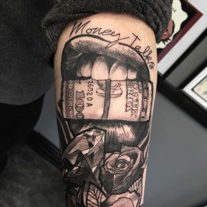 100+ Cool Money Tattoos For Men Money Talks Tattoo