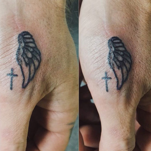 100+ Cool Simple Tattoo Ideas For Men Small Simple Angel Tattoo