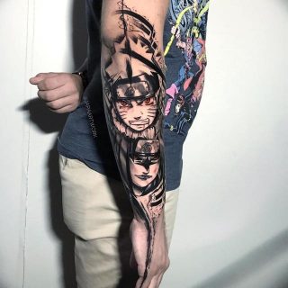 35 Best Anime Tattoos For Men | Cool Anime Tattoo Design Ideas | Men's ...