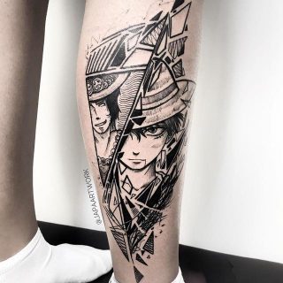 35 Best Anime Tattoos For Men | Cool Anime Tattoo Design Ideas | Men's