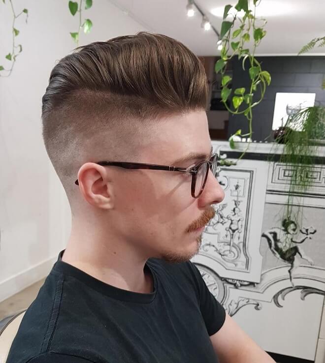 35 Best High Fade Haircuts For Men Quiff Hairstyle With Hard Part