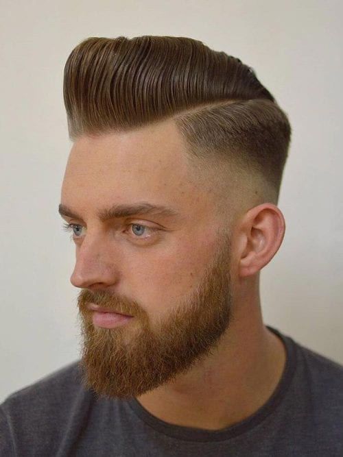 60+ Best Taper Fade Haircuts Elegant Taper Hairstyle For Men Classic Pompadour Skin Fade Creating Nice Visual Balance