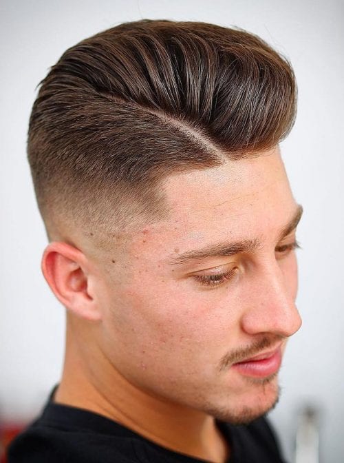 60+ Best Taper Fade Haircuts Elegant Taper Hairstyle For Men Sharp Part With Taper Fade
