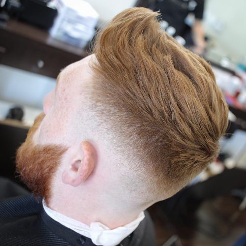 60+ Best Taper Fade Haircuts Elegant Taper Hairstyle For Men Mid Fade Quiff Red Hair Men