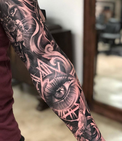 Awesome Full Sleeve Arm Tattoo Designs 100+ Best Sleeve Tattoos For Men Coolest Sleeve Tattoos For Guys In 2020