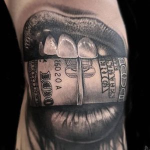 Awesome Money Talks Tattoo 100+ Cool Money Tattoos For Men