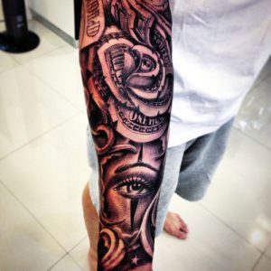 Badass Money Sleeve Tattoo 100+ Cool Money Tattoos For Men