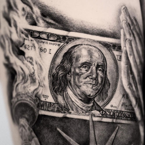 100+ Cool Money Tattoos For Men | Men's Style