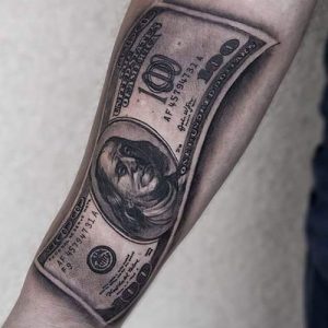 Best Money Tattoos For Men 100 Dollar Bill Tattoo