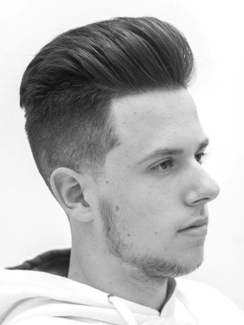 Brush Up Fade Volume On Top And Short Sides 60+ Best Taper Fade Haircuts Elegant Taper Hairstyle For Men