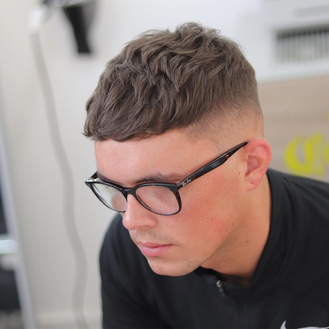 High Fade Haircuts With Extured Crop For Thick Hair Men