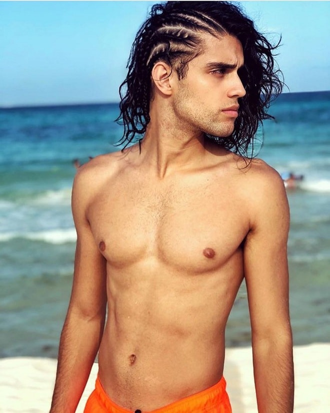 Man Braids Style With Long Hair Top 20 Sexy Shoulder Length Hairstyles For Men Cool Shoulder Length Hairstyles For Guys