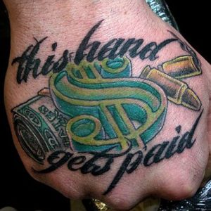 Money Hand Tattoo 100+ Cool Money Tattoos For Men