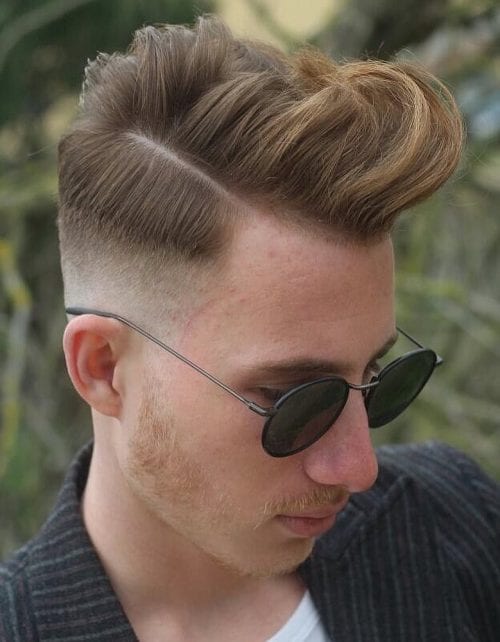 Neat Quiff With Taper Faded Side 60+ Best Taper Fade Haircuts Elegant Taper Hairstyle For Men