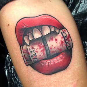 Put Your Money Where Your Mouth Is Tattoo 100+ Cool Money Tattoos For Men