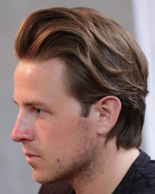 Sexy Shoulder Length Hairstyles For Men Layered Texture With Long Strands 3