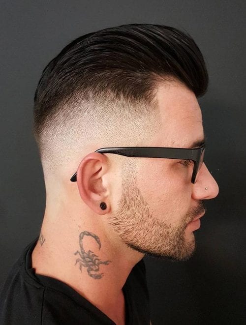 Skin Fade Side Part Pompadour 60+ Best Taper Fade Haircuts Elegant Taper Hairstyle For Men