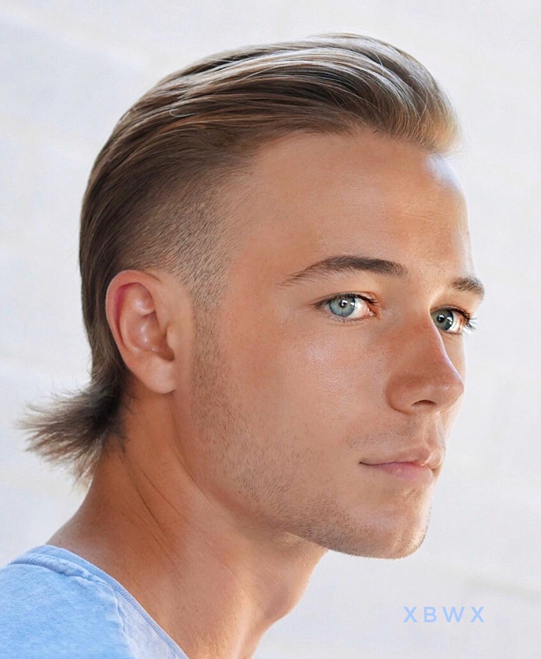Slicked Back Hockey Hair Style Top 40 Modern Mullet Hairstyles For Men Classic Mullet For Men