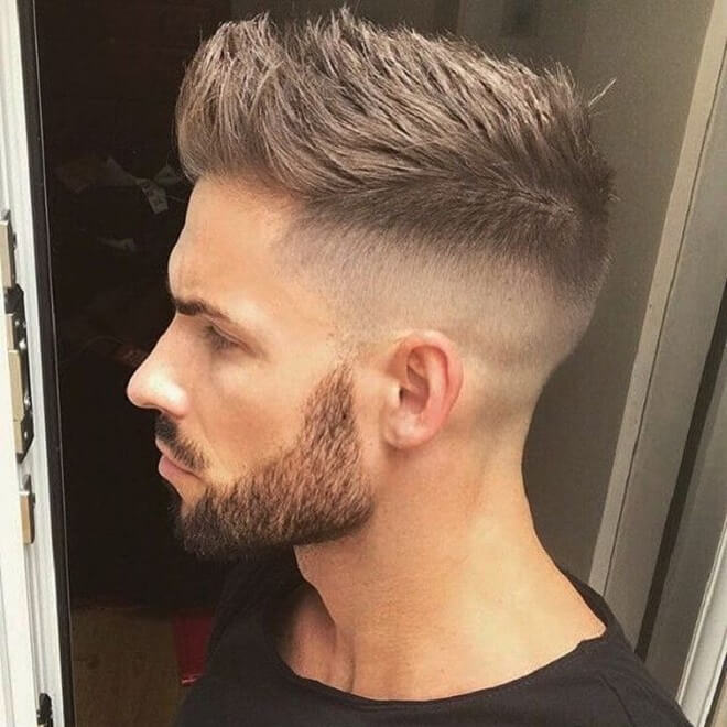 Stylish Fohawk Hairstyles 30 Best Faux Hawk Haircuts For Men Mid Skin Fade With Textured Hair