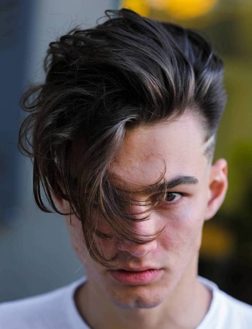 Tapered Side Swept Top 40 Best Medium Length Hairstyles For Men Medium Haircuts 2020