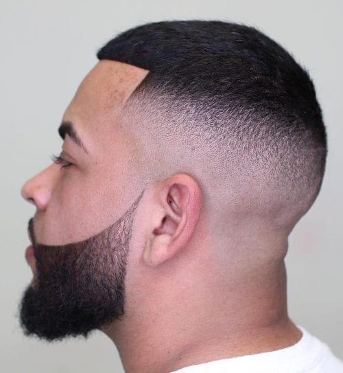 Thin Afro Hair With High Fade