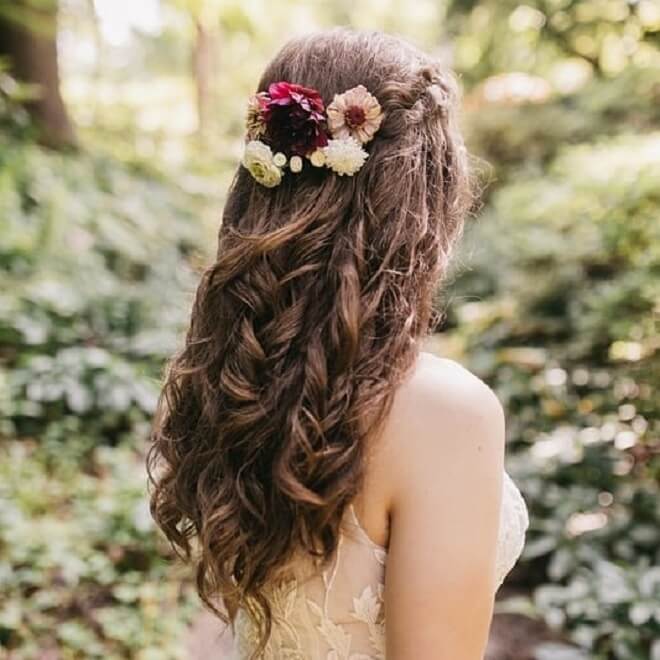 Top 20 Gorgeous Half Up Half Down Hairstyles The Knot Weddings