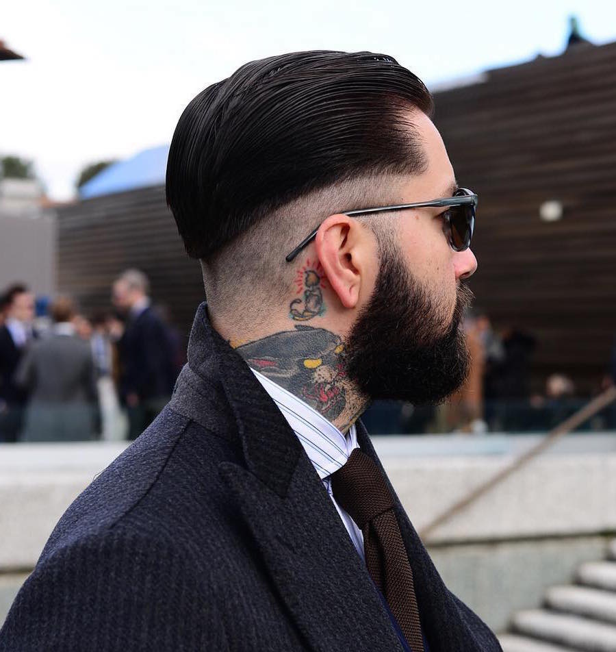 Top 40 Best Medium Length Hairstyles For Men Medium Haircuts 2020 Low Skin Fade + Slicked Back Hairstyle