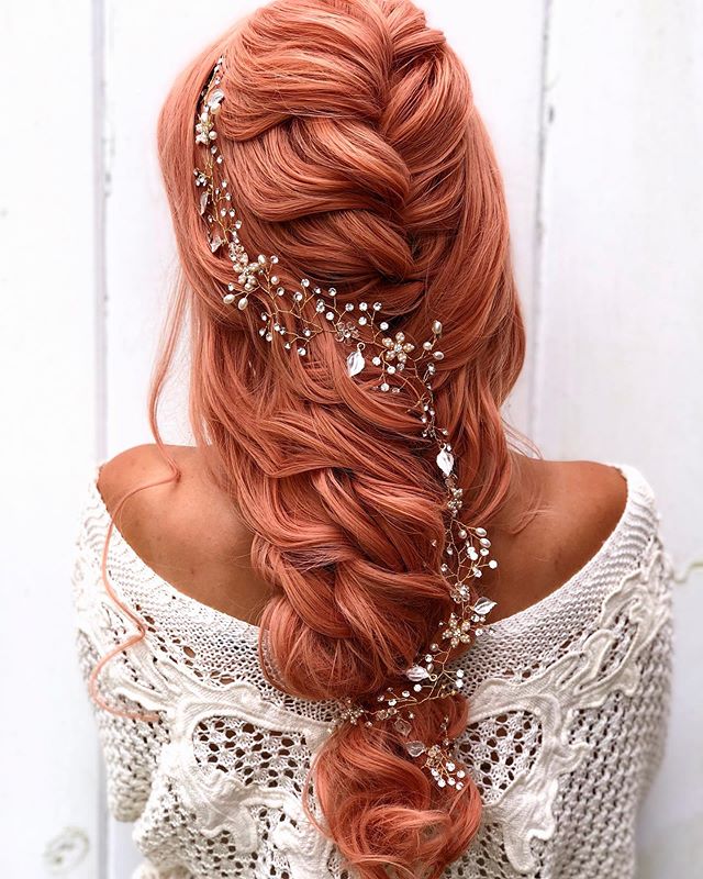 Trendy Fishtails & Braids Hairstyles 40+ Stunning Wedding Hairstyles For Long Hair Gorgeous Wedding Hairstyles 2020 