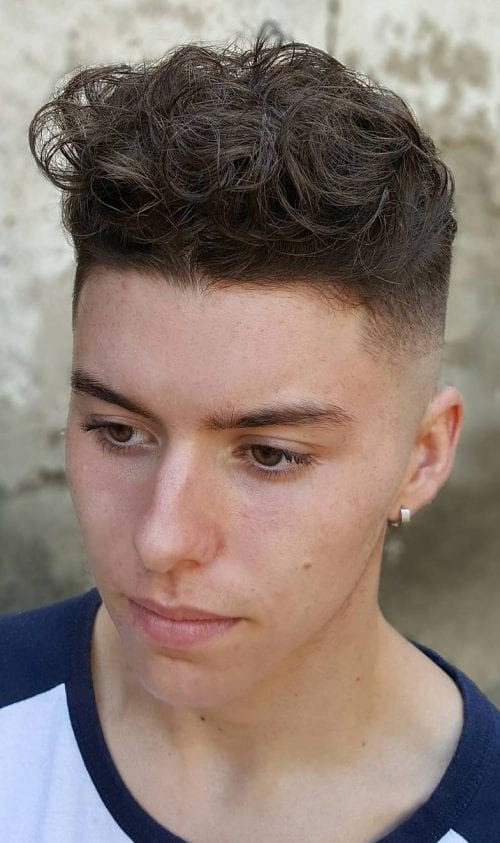 Relaxed And Casual Curly Hairstyle 60+ Best Taper Fade Haircuts Elegant Taper Hairstyle For Men
