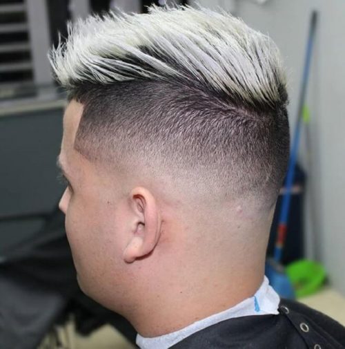 30 Amazing Platinum Blonde Hairstyles For Men Best Men's Blonde Haircuts Razor Fade Spiky Haircut