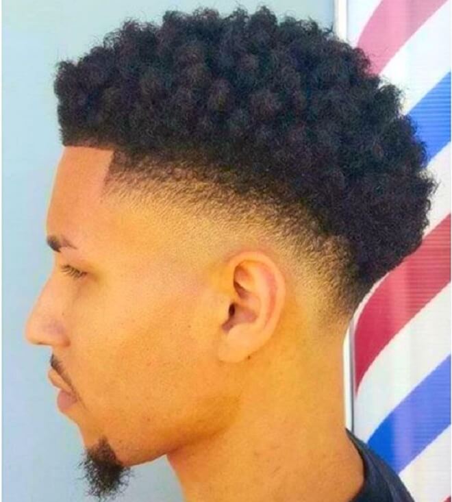 Iceberg Curly Hairstyles for Black Men-Curly Black Men Hairstyles