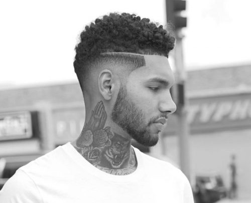 30 Best Curly Hairstyles For Black Men Natural Hairstyles For Curly Hair Black Mens Drop Fade Surgical Line Haircut