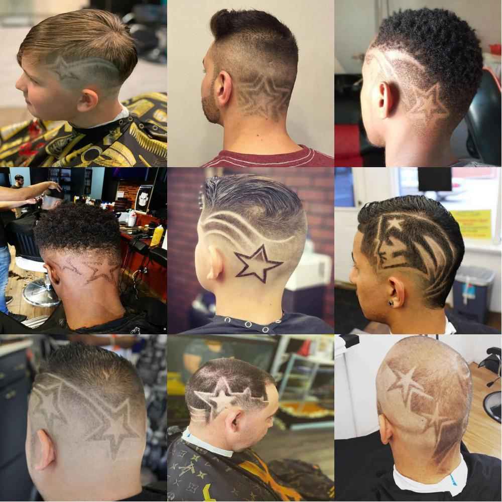 30 Cool Haircuts With Stars Design Unique Star Designs Haircut For Men 2019