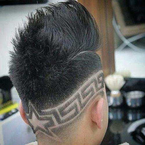 30 Cool Haircuts With Stars Design Unique Star Designs Haircut For Men Greek Star Designs Haircuts