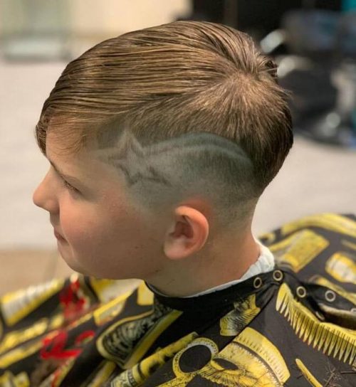 30 Cool Haircuts With Stars Design Unique Star Designs Haircut For Men Side Swept With Star Design