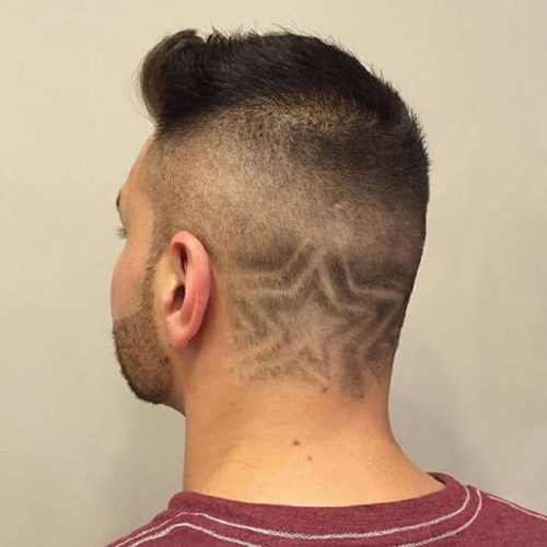 30 Cool Haircuts With Stars Design Unique Star Designs Haircut For Men Skin Fade With Simple Star Designs Haircuts