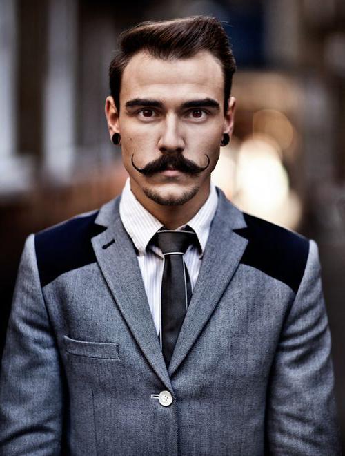 30 Hipster Handlebar Mustache Styles Best Handlebar Mustache Ideas 90 Degree Handlebar