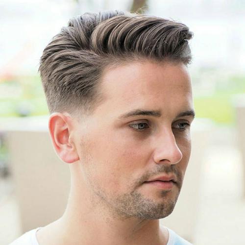 30 Simple & Easy Hairstyles For Men Men's Low Maintenance Haircuts Low Fade With Side Swept Hair