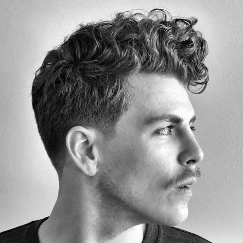 40+ Best Curly Hairstyles For Men Stylish Men's Curly Haircuts Curly Comb Over Taper Fade