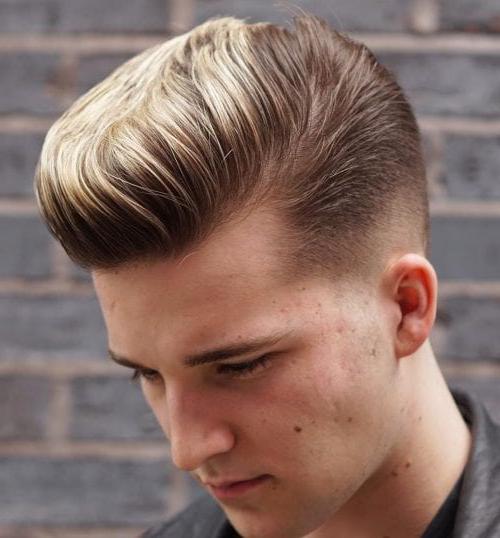40 Best Men's Hairstyles For Thick Hair Cool Haircuts For Men With Thick Hair Flat Top Brush Up Blonde