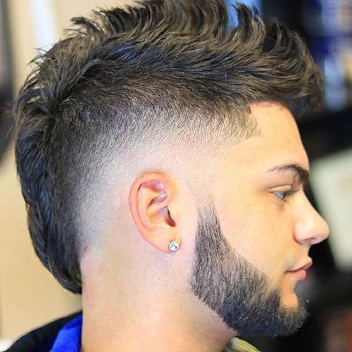 40 Best Men's Hairstyles For Thick Hair Cool Haircuts For Men With Thick Hair Mohawk Fade + Beard