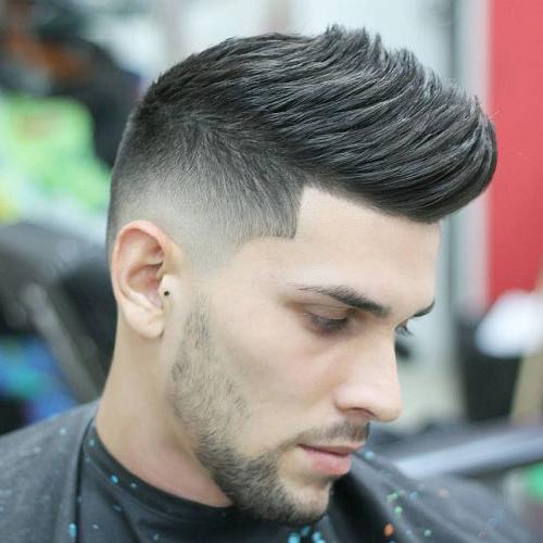 40 Best Men's Hairstyles For Thick Hair Cool Haircuts For Men With Thick Hair Thick Faux Hawk Fade With Clean Sides